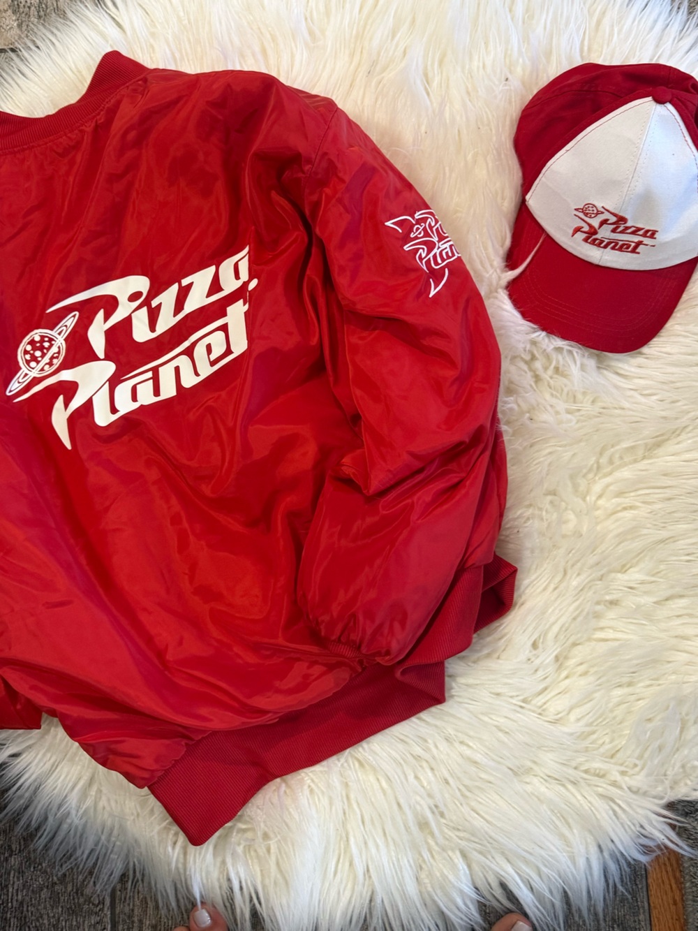 Adult Pizza Planet jacket & hat